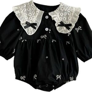 New toddler girl’s “sisters” romper 24 months